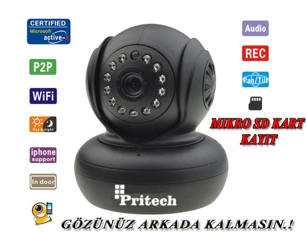 Çeşitvar 4 pritech ip kamera